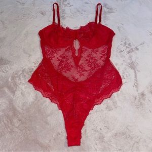 Victorias secret sexy lingerie lace bodysuit size XL